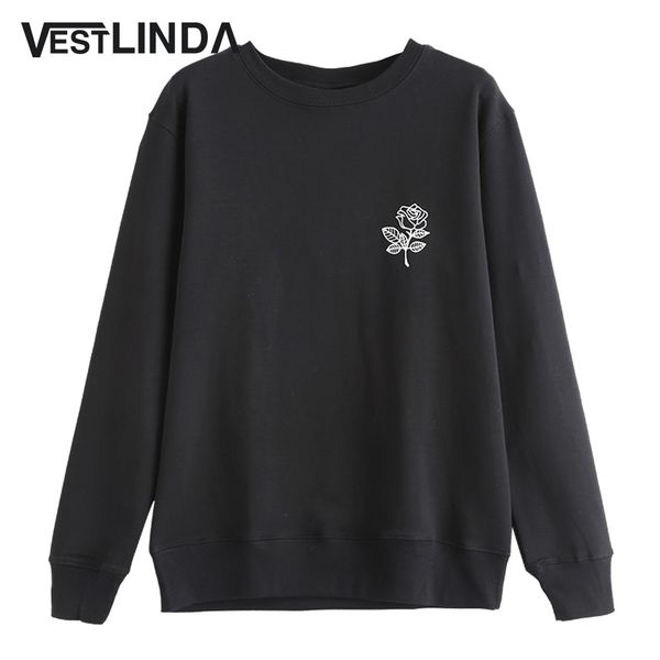 harajuku sweatshirt rose print pullover women o neck long sleeve autumn female clothing 2018 fashion casual sweatshirts, Black
harajuku sweatshirt rose print pullover women o neck long sleeve autumn female clothing 2018 fashion casual sweatshirts, Black