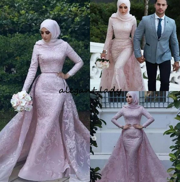 muslim mermaid 2018 evening dresses high neck long sleeve lace prom dress with detachable train saudi arabic formal zuhair murad party gowns, Black
muslim mermaid 2018 evening dresses high neck long sleeve lace prom dress with detachable train saudi arabic formal zuhair murad party gowns, Black