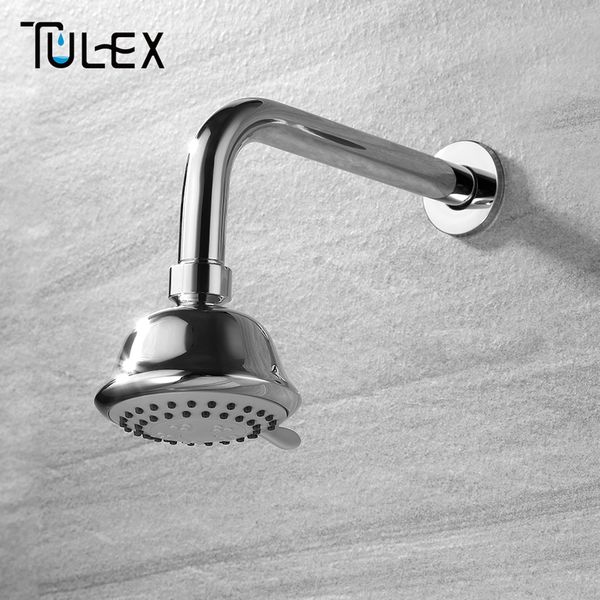 

tulex shower head g1/2' thread three function polished chrome replacement for showering rain shower head single