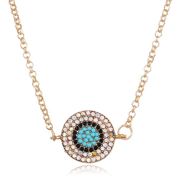 2018 new korean fashion personality simple diamond blue eye pendant crystal necklaces for female romantic gift chain jewelry, Silver
2018 new korean fashion personality simple diamond blue eye pendant crystal necklaces for female romantic gift chain jewelry, Silver
