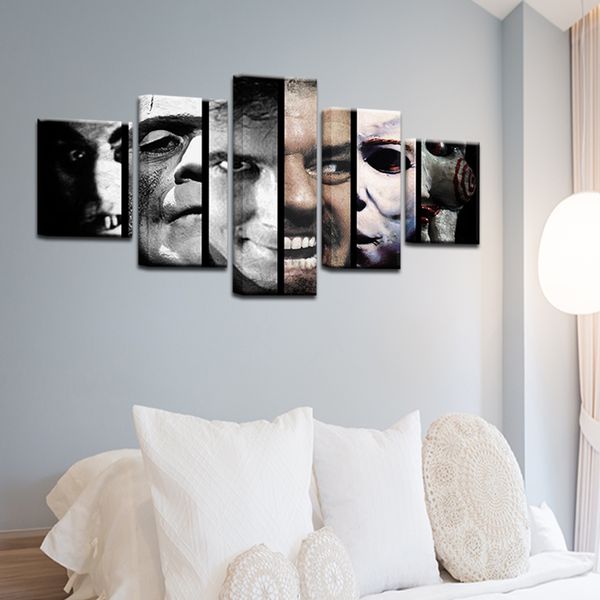 modern wall art canvas printed special 5 panel canvas horror saw movie characters painting painting decor picture
modern wall art canvas printed special 5 panel canvas horror saw movie characters painting painting decor picture