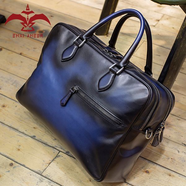 briefcases en shiny style 100% genuine patina leather handcraft handbag men briefcase double zipper tote bag custom made /name
briefcases en shiny style 100% genuine patina leather handcraft handbag men briefcase double zipper tote bag custom made /name