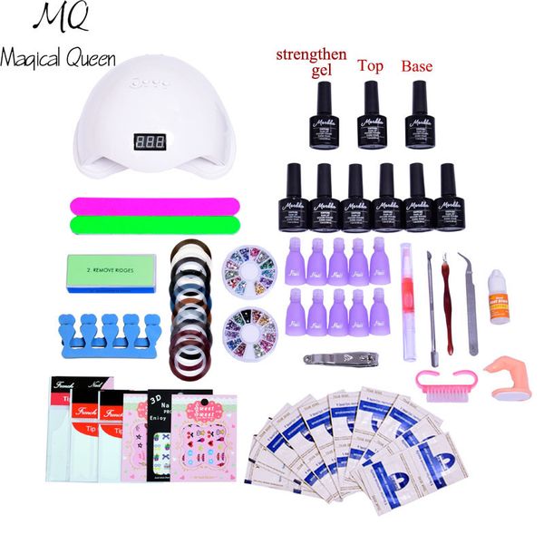 nail kit dryer 36w/48w uv led lamp&uv gel polish gel base coat manicure tool 6 color nail polish for sets
nail kit dryer 36w/48w uv led lamp&uv gel polish gel base coat manicure tool 6 color nail polish for sets
