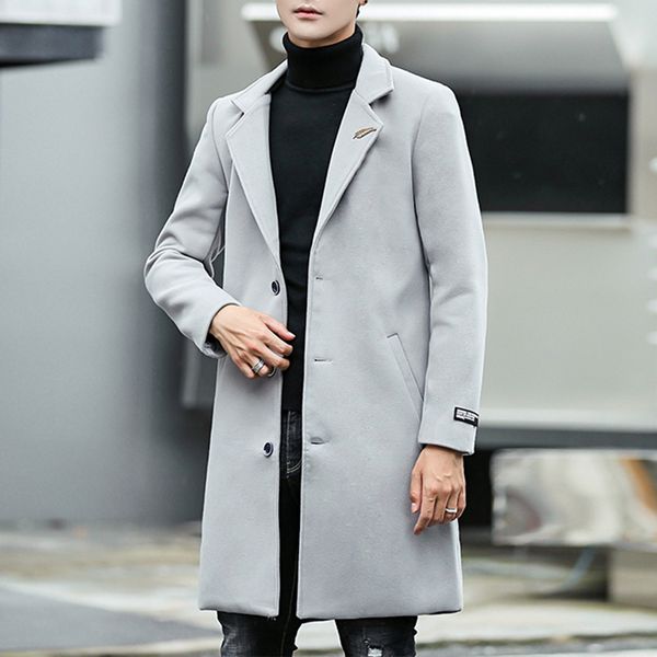 2018 men's autumn winter long coats with leaf brooch male trench coat cardigan men manteau long homme asian size tr03, Tan;black
2018 men's autumn winter long coats with leaf brooch male trench coat cardigan men manteau long homme asian size tr03, Tan;black