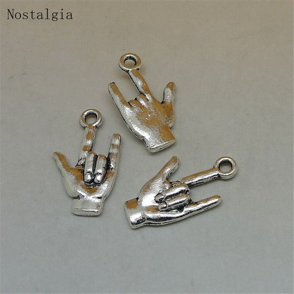 nostalgia 10pcs sign language gesture i love you hand charms pendants 23*13mm, Bronze;silver
nostalgia 10pcs sign language gesture i love you hand charms pendants 23*13mm, Bronze;silver