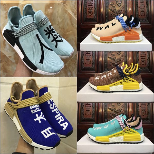 2019 Human Race Pharrell Williams Hu trail core black noble ink sun glow running shoes beat quality human race Sport sneaker shoes
2019 Human Race Pharrell Williams Hu trail core black noble ink sun glow running shoes beat quality human race Sport sneaker shoes