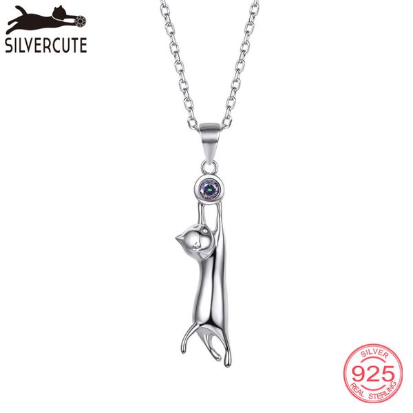 silvercute cute cat necklace 100% genuine 925 sterling silver fine female jewelry multicolor gemstone z pendant scp6025b
silvercute cute cat necklace 100% genuine 925 sterling silver fine female jewelry multicolor gemstone z pendant scp6025b