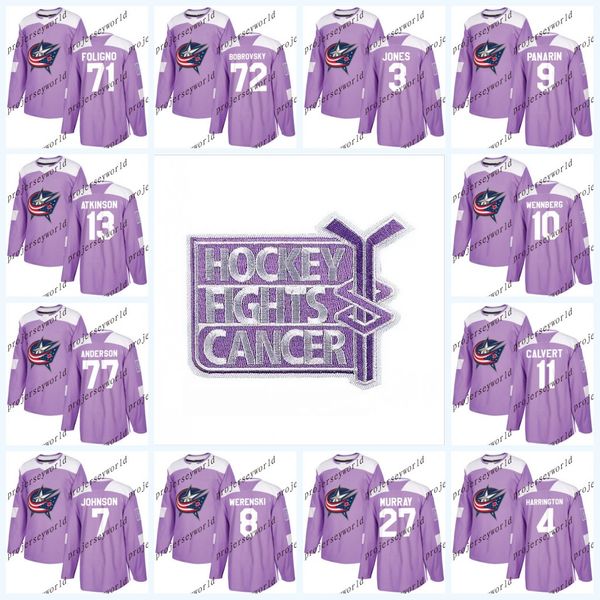 Mens 72 Sergei Bobrovsky Purple Fights Cancer Practice Columbus Blue Jackets 71 Nick Foligno 13 Cam Atkinson 3 Seth Jones Hockey Jerseys
Mens 72 Sergei Bobrovsky Purple Fights Cancer Practice Columbus Blue Jackets 71 Nick Foligno 13 Cam Atkinson 3 Seth Jones Hockey Jerseys