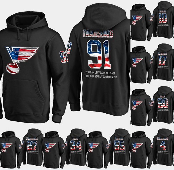 Mens St. Louis Blues USA Flag Hoodie 21 Tyler Bozak 86 Nikita Soshnikov 49 Ivan Barbashev Hockey Sweatershirt Jerseys Black S-XXXL
Mens St. Louis Blues USA Flag Hoodie 21 Tyler Bozak 86 Nikita Soshnikov 49 Ivan Barbashev Hockey Sweatershirt Jerseys Black S-XXXL