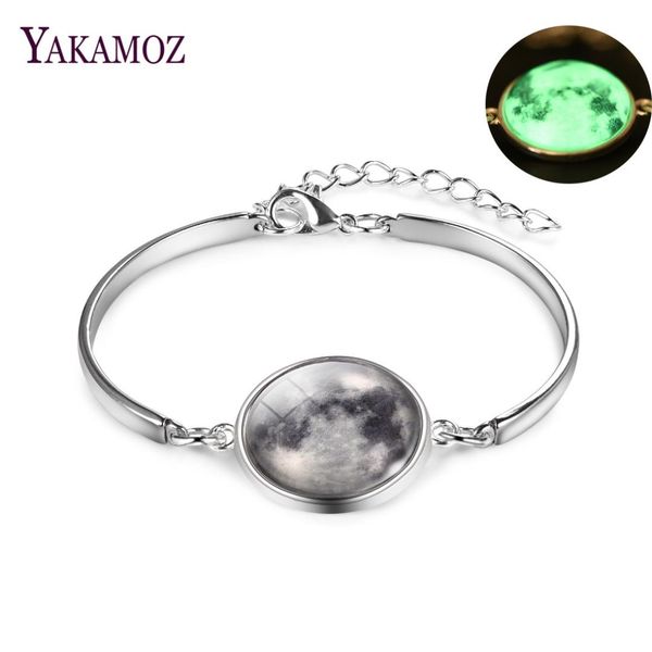 fashion galaxy jewelry glowing in the dark moon glass cabochon bracelet for women luminous bangle bracelet vintage silver color, Black
fashion galaxy jewelry glowing in the dark moon glass cabochon bracelet for women luminous bangle bracelet vintage silver color, Black