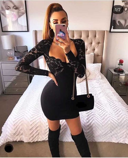 women long sleeve bandage bodycon dress 2018 winter bandage sheath slim dress cocktail clubwear party black lace, White;black
women long sleeve bandage bodycon dress 2018 winter bandage sheath slim dress cocktail clubwear party black lace, White;black