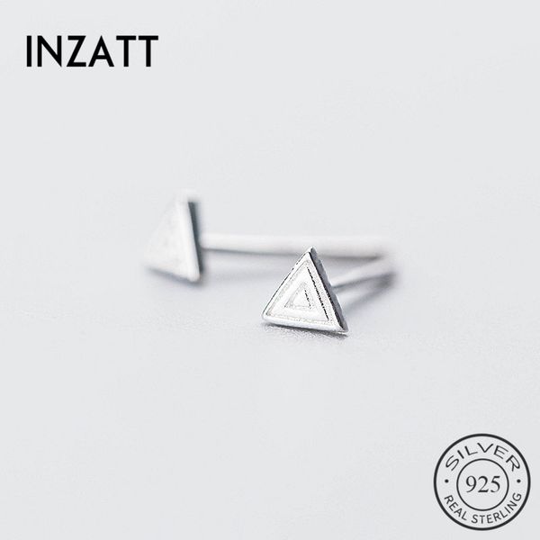 inzatt minimalist geometric triangle stud earrings authentic 925 sterling silver fine jewelry for women party accessories gift, Golden;silver
inzatt minimalist geometric triangle stud earrings authentic 925 sterling silver fine jewelry for women party accessories gift, Golden;silver
