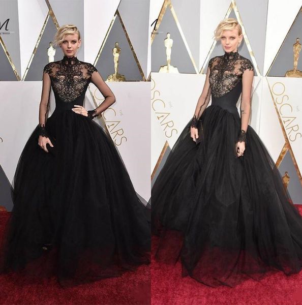 dorith mous red carpet prom dresses 2018 oscar high neck sheer lace evening dresses long sleeves ball gown long celebrity dresses, Black
dorith mous red carpet prom dresses 2018 oscar high neck sheer lace evening dresses long sleeves ball gown long celebrity dresses, Black