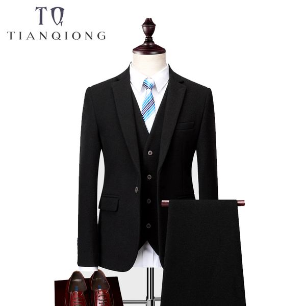 3 pieces wedding men suit 2018 new arrival autumn black smart casual suits men,men's suits plus-size m-6xl, White;black
3 pieces wedding men suit 2018 new arrival autumn black smart casual suits men,men's suits plus-size m-6xl, White;black