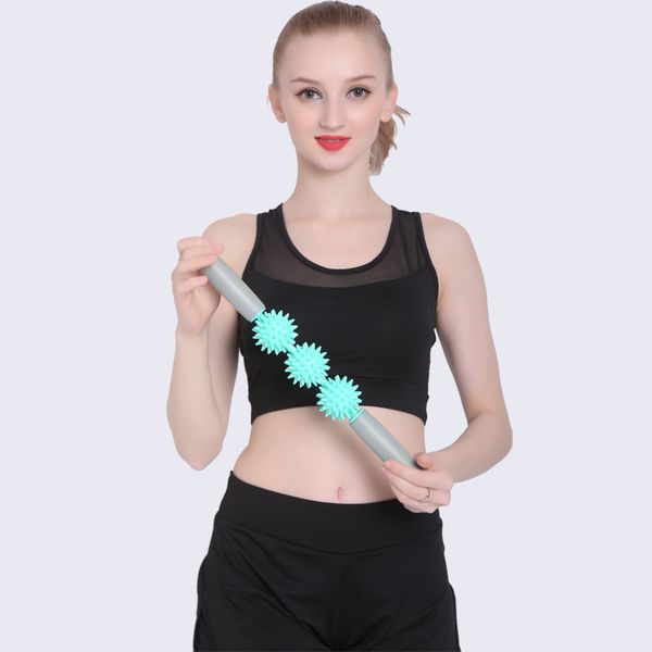 3 spiny ball massage stick yoga bodybuilding muscle relax beauty roller household home sport health 12yl ii
3 spiny ball massage stick yoga bodybuilding muscle relax beauty roller household home sport health 12yl ii