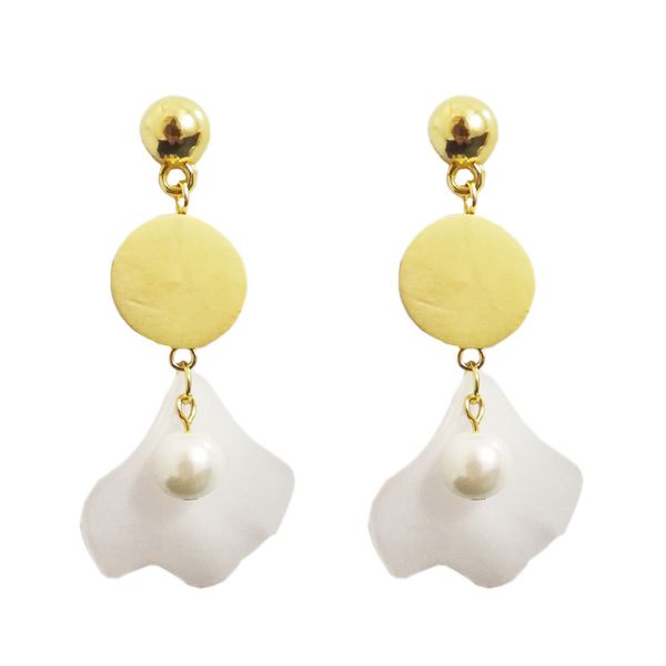 2018 new handmade literary cold ears petal shape earrings retro original wooden round pearls acrylic petals long earrings jewelry, Silver
2018 new handmade literary cold ears petal shape earrings retro original wooden round pearls acrylic petals long earrings jewelry, Silver