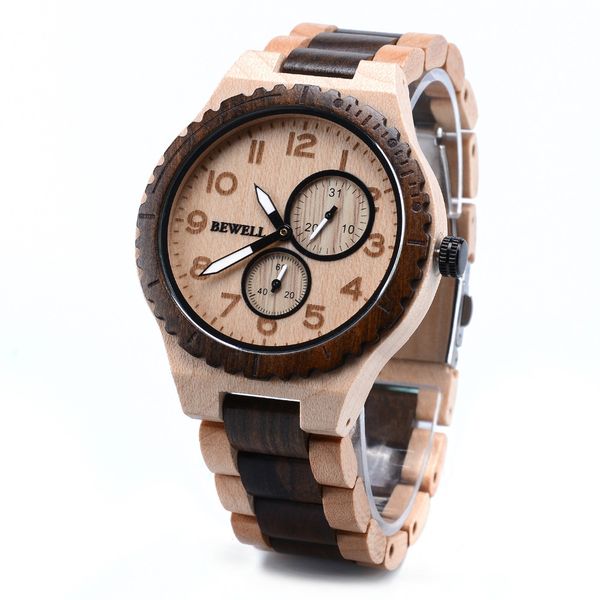bewell mens watches automatic mechanical boy sport wooden watch wristwatch mens sells, Slivery;brown
bewell mens watches automatic mechanical boy sport wooden watch wristwatch mens sells, Slivery;brown