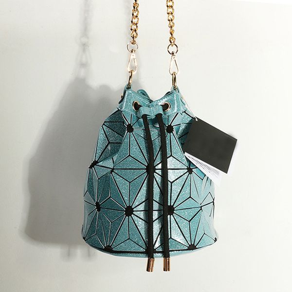 

famous brand bao bao women female bag geometric handbags plaid chain shoulder crossbody bags laser baobao diamond 2018