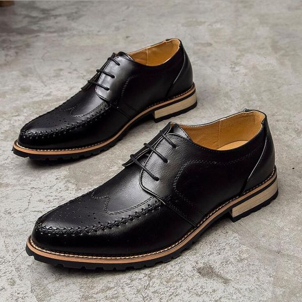 new brogue oxford shoes for men dress shoes microfiber leather office shoes men formal shoe hombre mens oxfords, Black
new brogue oxford shoes for men dress shoes microfiber leather office shoes men formal shoe hombre mens oxfords, Black