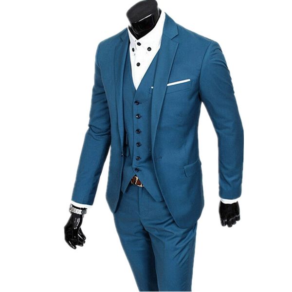 men's fashion really a pwedding suit the groom get married officially set slim fit men three-piece suit (jacket, vest+pants, White;black
men's fashion really a pwedding suit the groom get married officially set slim fit men three-piece suit (jacket, vest+pants, White;black