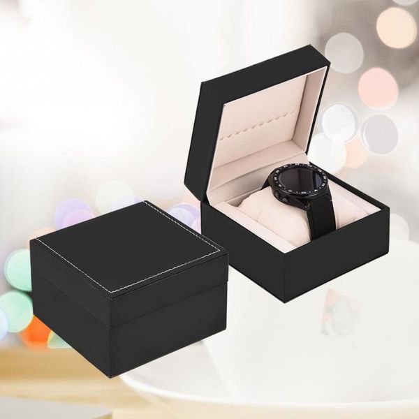 black durable single watch box pu leather present display case gift for bracelet bangle jewelry men's watch boxes holder, Black;blue
black durable single watch box pu leather present display case gift for bracelet bangle jewelry men's watch boxes holder, Black;blue