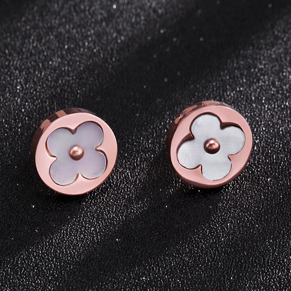 Classic Women White Shell Flower Earrings Rose Gold Plated Stainless steel Earrings Best Gifts For Girl Friend Birthday Anniversary
Classic Women White Shell Flower Earrings Rose Gold Plated Stainless steel Earrings Best Gifts For Girl Friend Birthday Anniversary