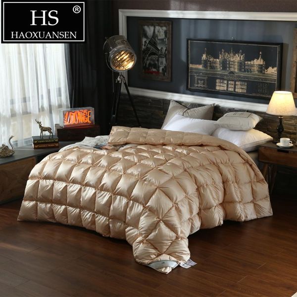 hs filling power 800 95% down filling comforter imitated silk golden fabric king size bread quilt home bedroom bedding
hs filling power 800 95% down filling comforter imitated silk golden fabric king size bread quilt home bedroom bedding