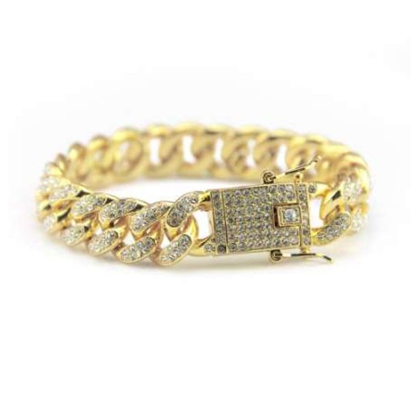 hip hop iced out bling full paved rhinestones cz men bracelet fashion 19cm long miami cuban link bracelets male, Black
hip hop iced out bling full paved rhinestones cz men bracelet fashion 19cm long miami cuban link bracelets male, Black