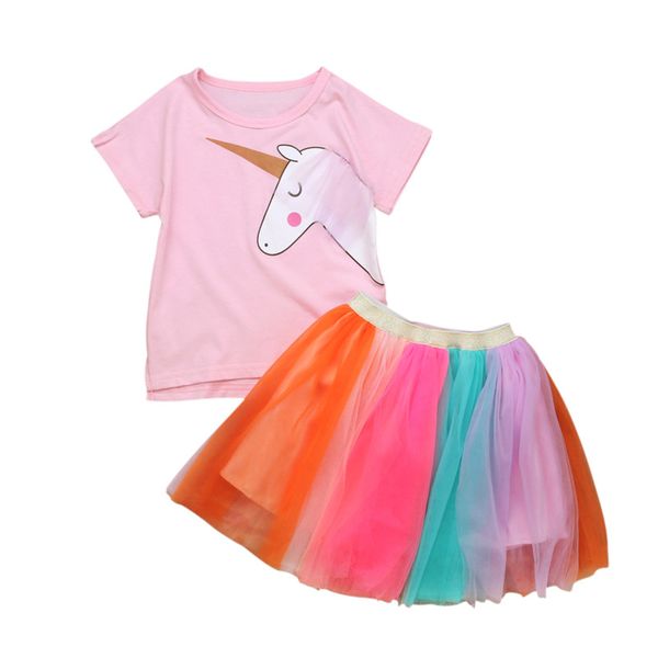 baby girls unicorn dress princess 2pcs rainbow tutu skirt and t-shirt kids clothing children party dresses, White
baby girls unicorn dress princess 2pcs rainbow tutu skirt and t-shirt kids clothing children party dresses, White