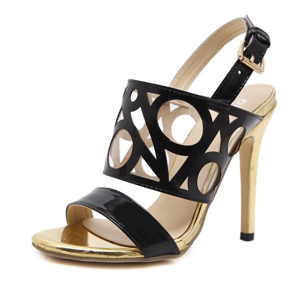 brand design black hollow out peep toe ankle boots buckle metal heels breathable chic party wedding shoes ing
brand design black hollow out peep toe ankle boots buckle metal heels breathable chic party wedding shoes ing