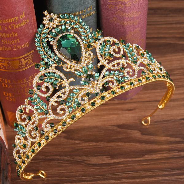kmvexo gorgeous red queen blue crystal crown bridal tiaras baroque headband wedding accessories diadem hair jewelry ornaments, Golden;white
kmvexo gorgeous red queen blue crystal crown bridal tiaras baroque headband wedding accessories diadem hair jewelry ornaments, Golden;white