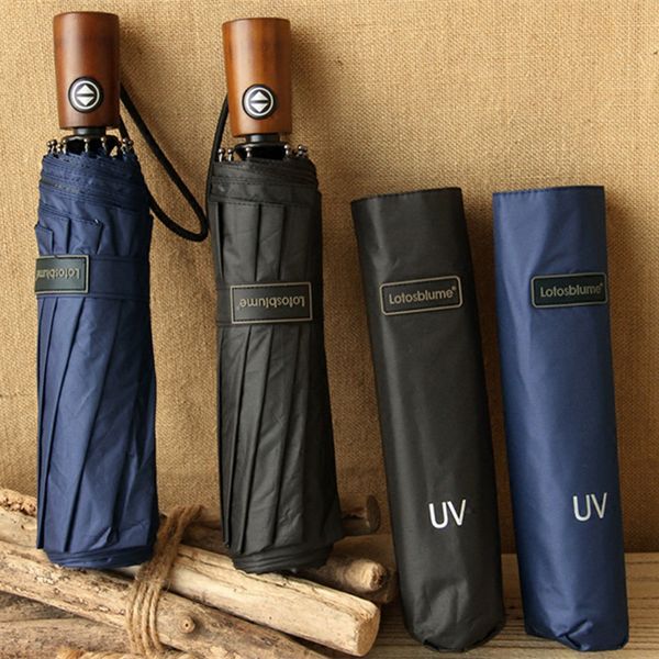 automatic folding 10k umbrella men black dark blue wood curved handle umbrellas uv parasol sunny and rainy
automatic folding 10k umbrella men black dark blue wood curved handle umbrellas uv parasol sunny and rainy