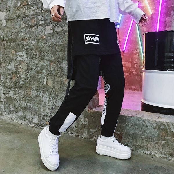 new 2018 men's clothing gd hair stylist fashion personality printing two ways of detachable wear bundle of feet pants, Black
new 2018 men's clothing gd hair stylist fashion personality printing two ways of detachable wear bundle of feet pants, Black