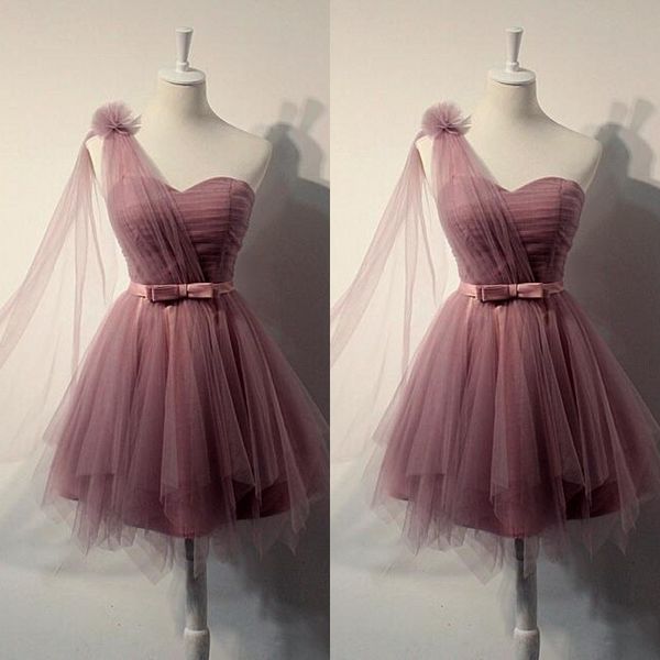 simple elegant short homecoming dresses sweetheart one shoulder ruched tulle handmade flower bow sash ruffled prom party gowns custom made, Blue;pink
simple elegant short homecoming dresses sweetheart one shoulder ruched tulle handmade flower bow sash ruffled prom party gowns custom made, Blue;pink