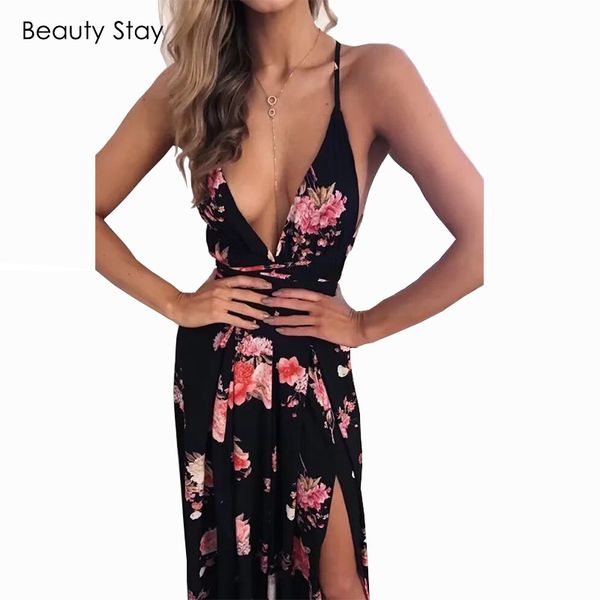 beautystay summer maxi beach jumpsuit backless floral print spaghetti strap boho overalls playsuits for women rompers, Black;white
beautystay summer maxi beach jumpsuit backless floral print spaghetti strap boho overalls playsuits for women rompers, Black;white
