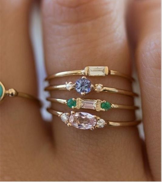 new 18k gold plated 4 piece rings, european and american inlaid zircon engagement rings, Silver
new 18k gold plated 4 piece rings, european and american inlaid zircon engagement rings, Silver