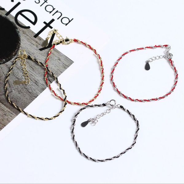 jewelry s925 sterling silver bracelets for women weaving simple bracelets fahsion of shipping, Black
jewelry s925 sterling silver bracelets for women weaving simple bracelets fahsion of shipping, Black