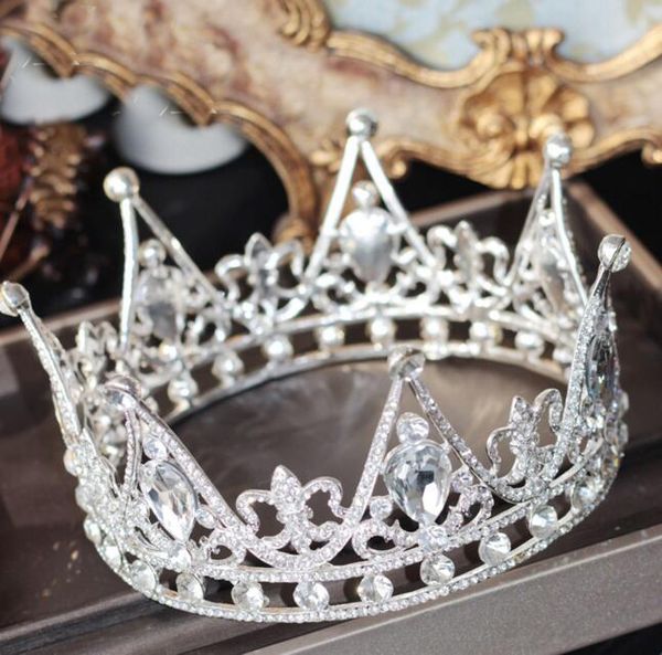 2019 luxury crystals wedding crown bridal tiara baroque queen king crown clear rhinestone bridal tiara crown high quality, Silver
2019 luxury crystals wedding crown bridal tiara baroque queen king crown clear rhinestone bridal tiara crown high quality, Silver
