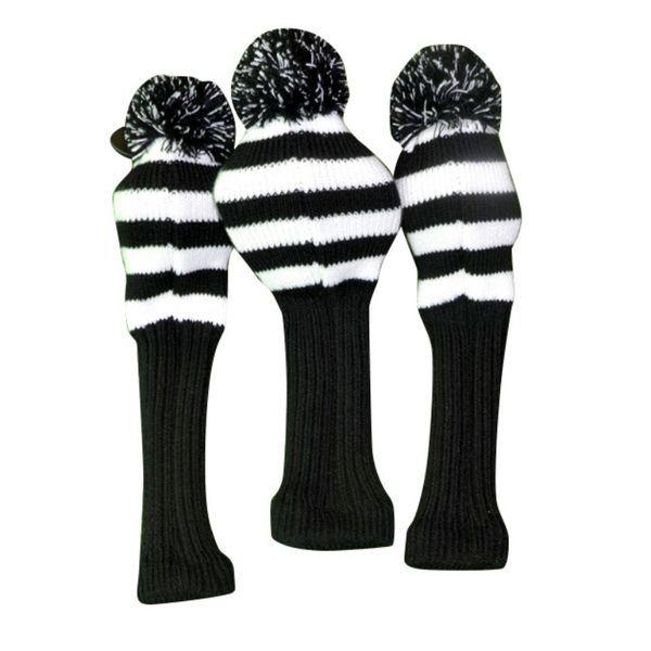 3pcs golf clubs set driver fairway wood headcovers covers outdoor one set black white wool knit
3pcs golf clubs set driver fairway wood headcovers covers outdoor one set black white wool knit