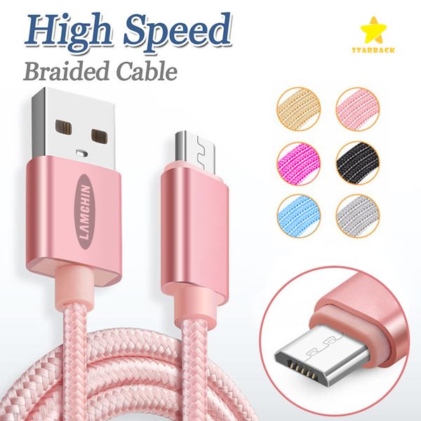 Lamchin Марка высокое качество нейлон плетеный Micro USB кабель типа C данных Charg кабели 4F
Lamchin Марка высокое качество нейлон плетеный Micro USB кабель типа C данных Charg кабели 4F