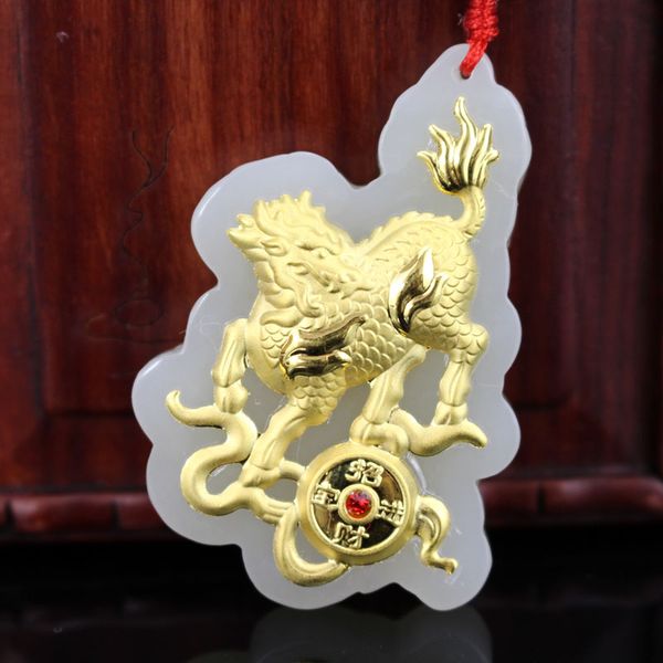 fashion design men women necklace pendant kirin white hetian jade lucky pendants quality, Silver
fashion design men women necklace pendant kirin white hetian jade lucky pendants quality, Silver