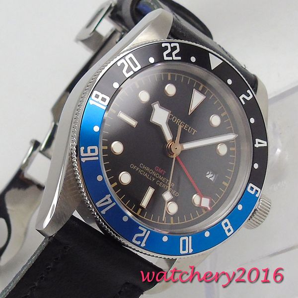 41mm corgeut black dial sapphire glass super lume gmt date brand blue & blakc rotating bezel automatic movement men's watch, Slivery;brown
41mm corgeut black dial sapphire glass super lume gmt date brand blue & blakc rotating bezel automatic movement men's watch, Slivery;brown
