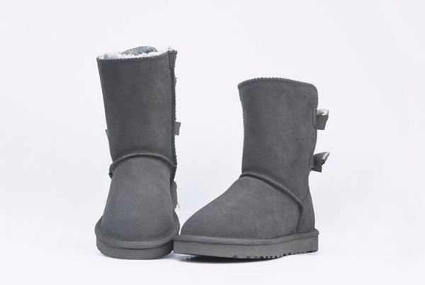 new fashion australia classic low winter boots real leather bailey bowknot women's bow snow boots, Black
new fashion australia classic low winter boots real leather bailey bowknot women's bow snow boots, Black