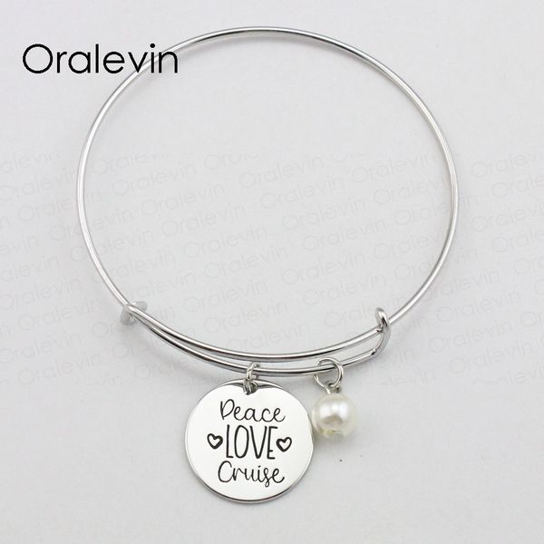 peace love cruise inspirational hand stamped engraved custom pendant expandable wire bracelet gift jewelry,10pcs/lot, #ln1956b, Black
peace love cruise inspirational hand stamped engraved custom pendant expandable wire bracelet gift jewelry,10pcs/lot, #ln1956b, Black