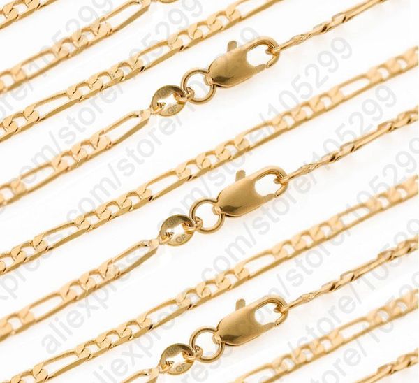 GIEMI Retail 10 PCS Figaro Necklace 18-26" Yellow Gold Filled Chain With Lobster Clasps Man Women Body Jewelry Accessoies Punk
GIEMI Retail 10 PCS Figaro Necklace 18-26" Yellow Gold Filled Chain With Lobster Clasps Man Women Body Jewelry Accessoies Punk