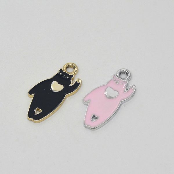 200pcs/lot cute enamel bear charms pendant,25*11mm black & pink colors good for craft, jewelry making, Bronze;silver
200pcs/lot cute enamel bear charms pendant,25*11mm black & pink colors good for craft, jewelry making, Bronze;silver