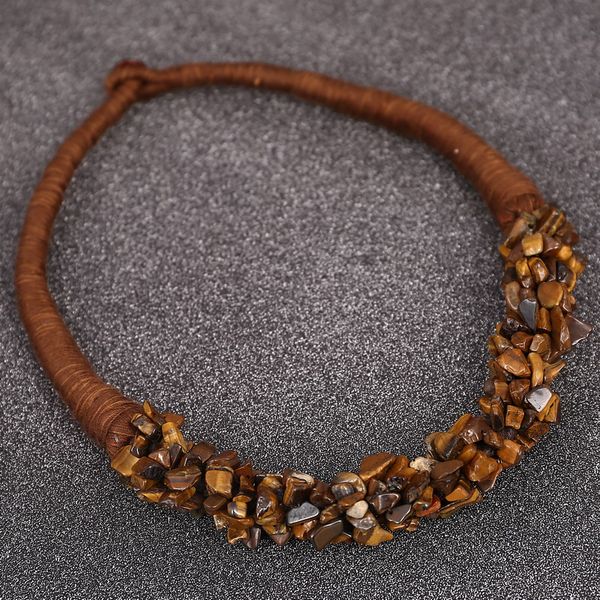 ancient irregular natural stone necklace gypsy nigerian chunky statement necklaces collar bohemian tiger eye gem necklace bijoux, Golden;silver
ancient irregular natural stone necklace gypsy nigerian chunky statement necklaces collar bohemian tiger eye gem necklace bijoux, Golden;silver