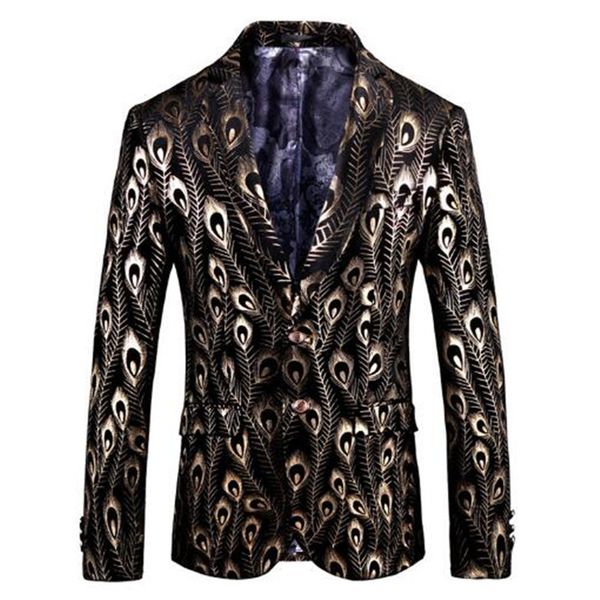 2018 new deluxe golden peacock feather men's groom wedding dress business suit business men's suit, White;black
2018 new deluxe golden peacock feather men's groom wedding dress business suit business men's suit, White;black