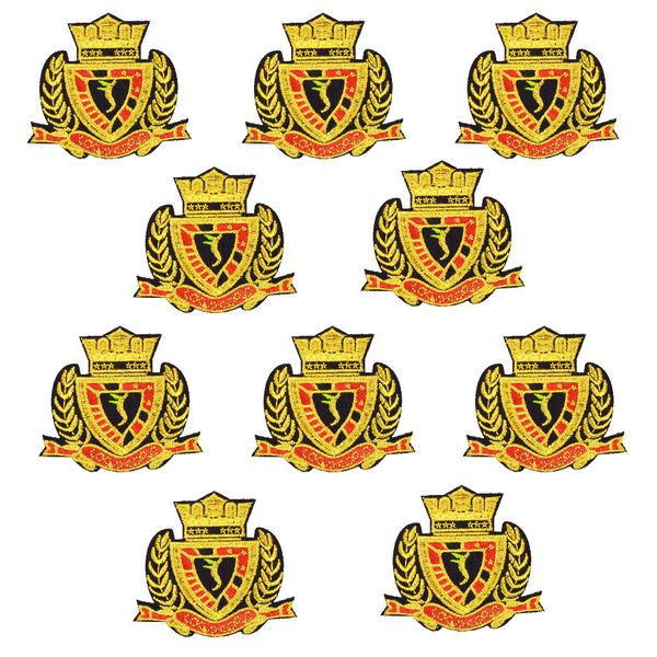 10pcs embroidery badge patches for clothing iron fashion crown patch for clothes applique sewing accessories stickers on cloth iron on patch, Black
10pcs embroidery badge patches for clothing iron fashion crown patch for clothes applique sewing accessories stickers on cloth iron on patch, Black