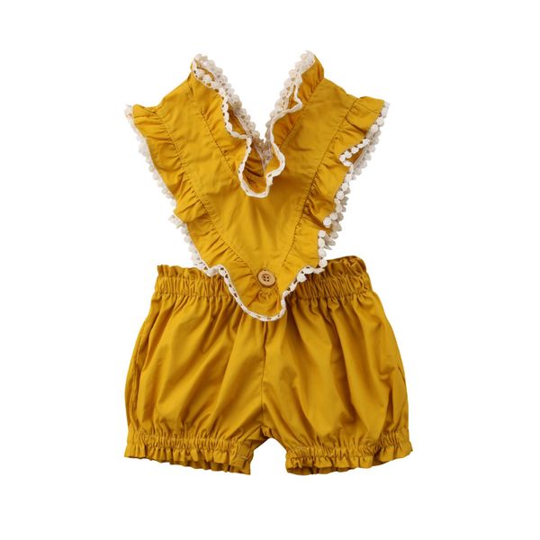 2018 new fashion newborn infant baby girl romper yellow briefs v-neck floral sunsuit summer cute sweet clothes outfits, White
2018 new fashion newborn infant baby girl romper yellow briefs v-neck floral sunsuit summer cute sweet clothes outfits, White